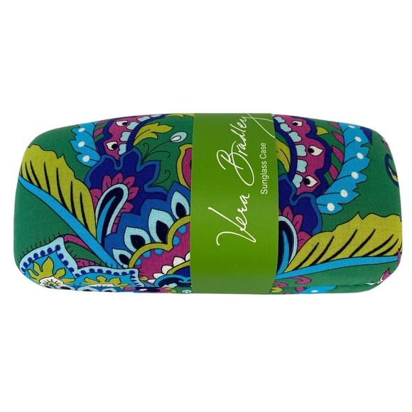 Vera Bradley Accessories - NEW Vera Bradley Optical Case Glasses Hard Emerald Paisley Floral Green